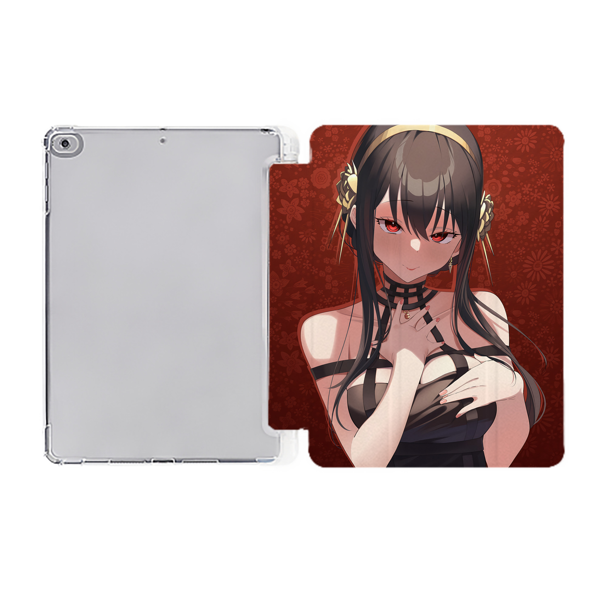 （画像用） SPY×FAMILY间谍家家酒 IPad ケース ペン収納付き 三つ折りスタンド PUレザー×シリコン 対応機種9.5/10.5/10.9インチ